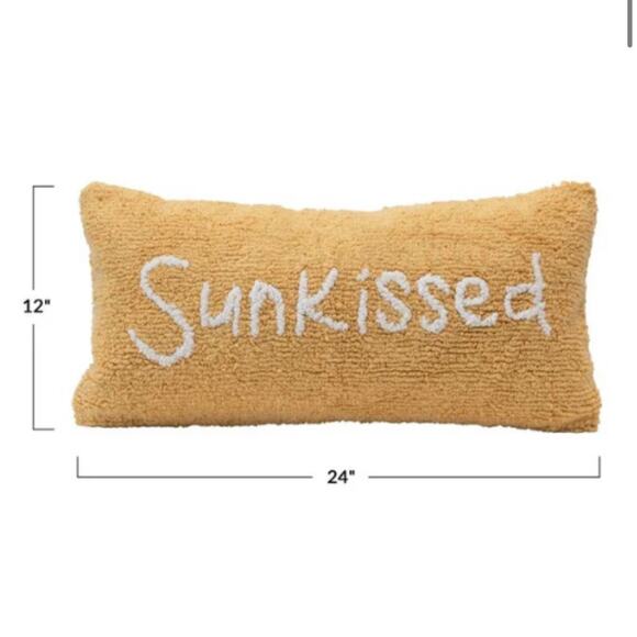 NEW Creative Co-Op Sunkissed Summer Lumbar Pillow - Picture 3 of 5